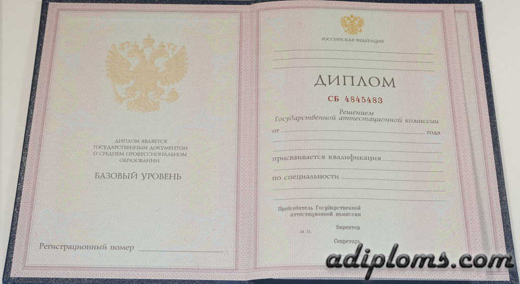 Диплом техникума, колледжа 1997-2003 Фото Диплом техникума, колледжа 1997-2003 Фото